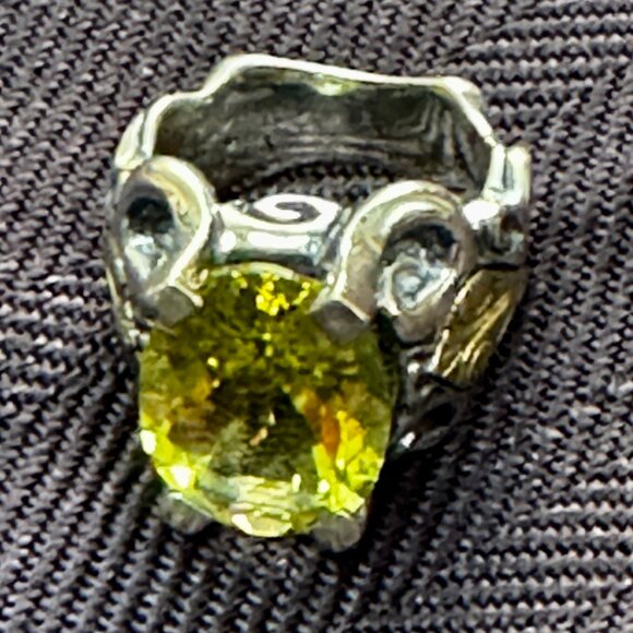 Stunning Ann King Lemon Quartz Sterling 18k G Womens ring size 6 never worn! - Picture 2 of 10